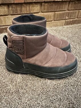 UGG Classic Klamath Mini Waterproof Suede Ankle Boots Burnt Cedar US Women’s 8